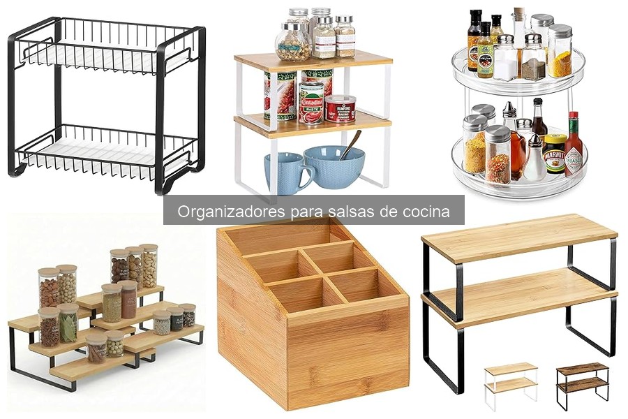 ¿Son efectivos los organizadores de salsas de cocina?
