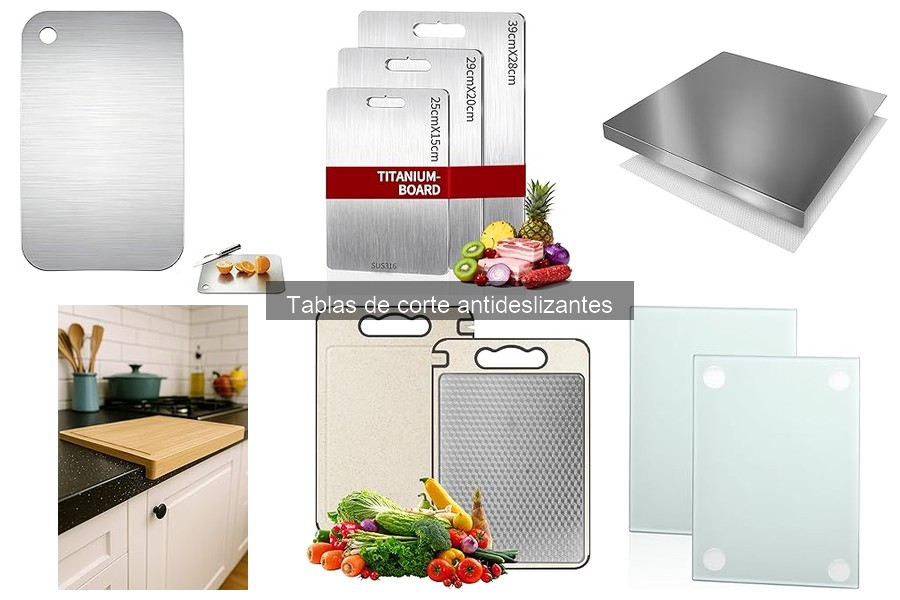 ¿Son seguras las tablas de corte antideslizantes para alimentos?
