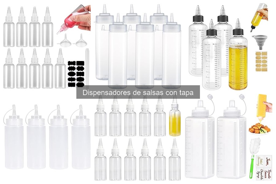 ¿Son útiles los dispensadores de salsas con tapa?