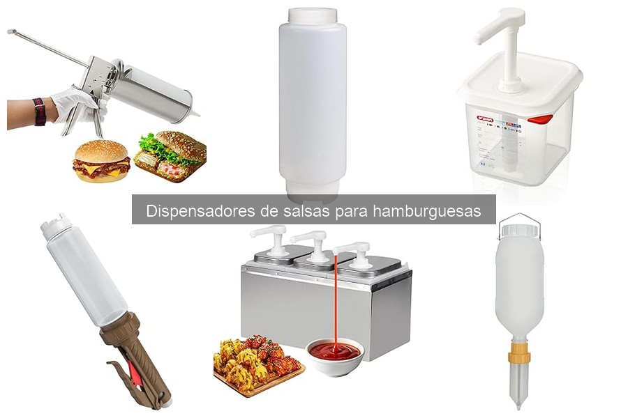 Tipos de dispensadores de salsas para hamburguesas en el mercado