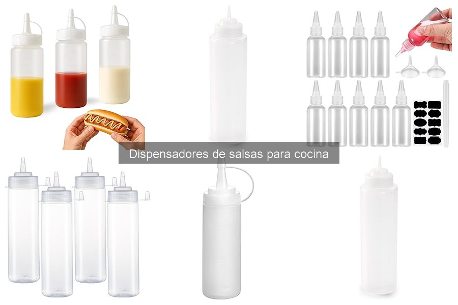 Tipos de dispensadores de salsas y sus usos en cocina