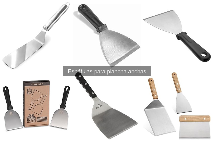 Tipos de espátulas anchas para plancha: guía completa