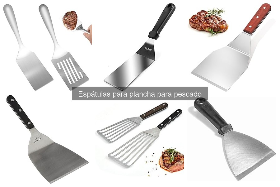 Tipos de espátulas para plancha de pescado: guías y aplicaciones