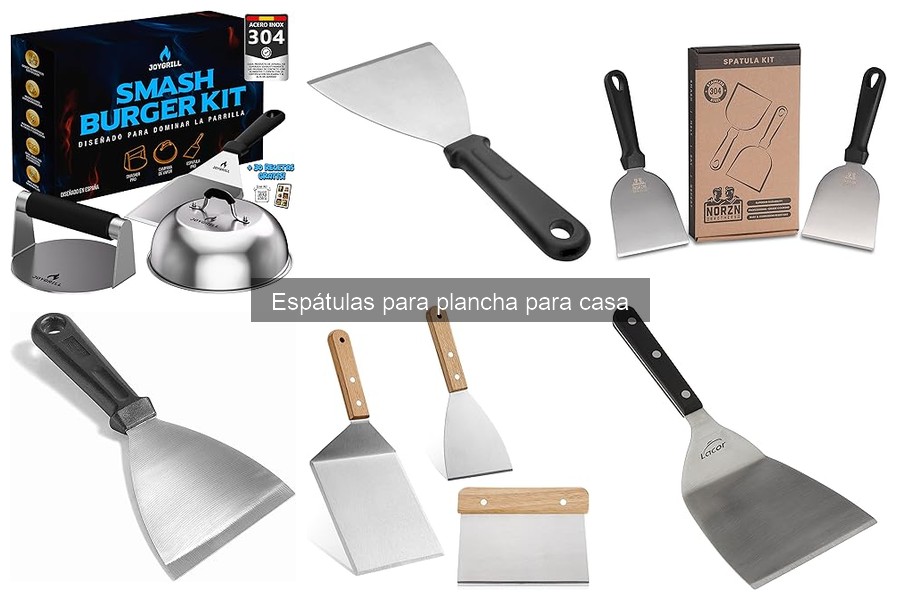 Tipos de espátulas para plancha y sus usos en casa