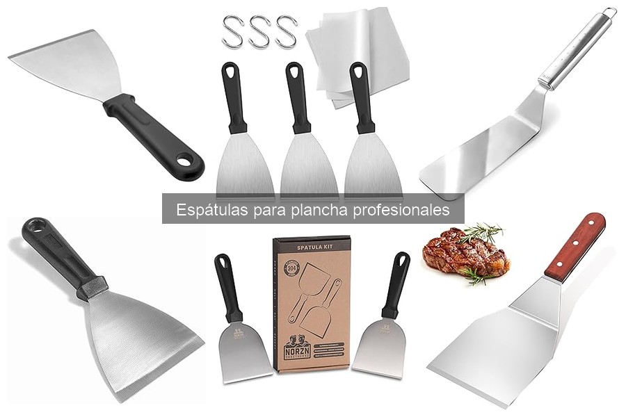 Tipos de espátulas para plancha y sus usos prácticos