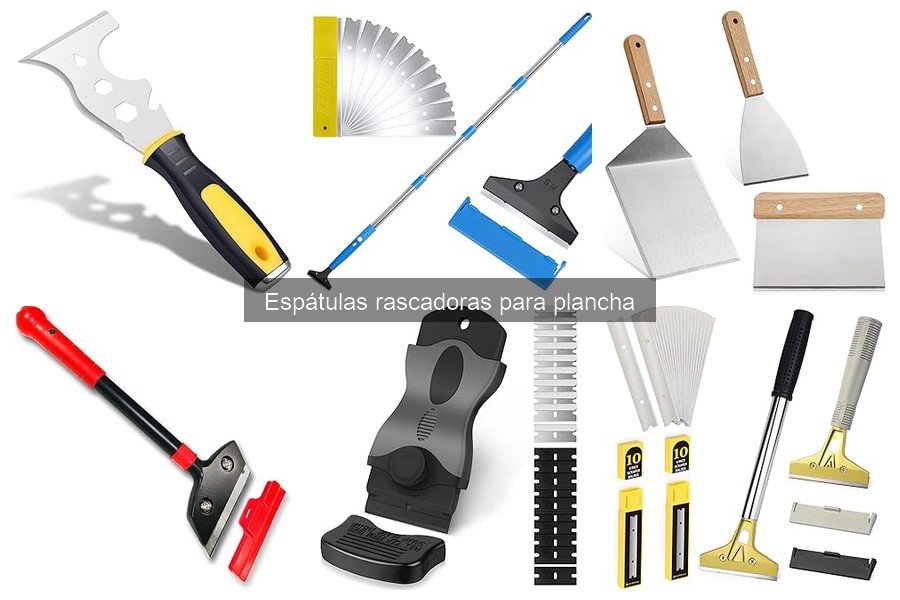 Tipos de espátulas rascadoras para plancha: ¿cuál elegir?
