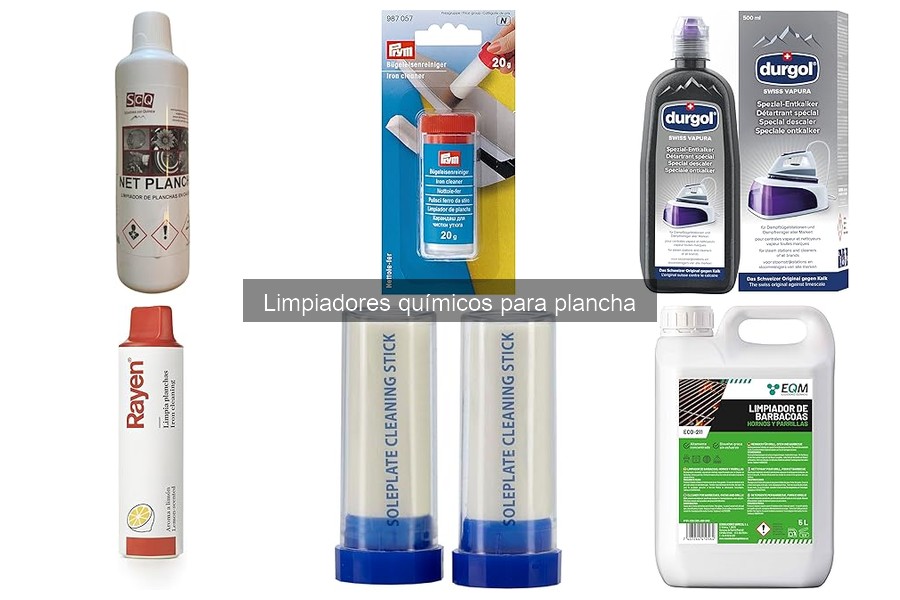 Tipos de limpiadores químicos para plancha: guía completa