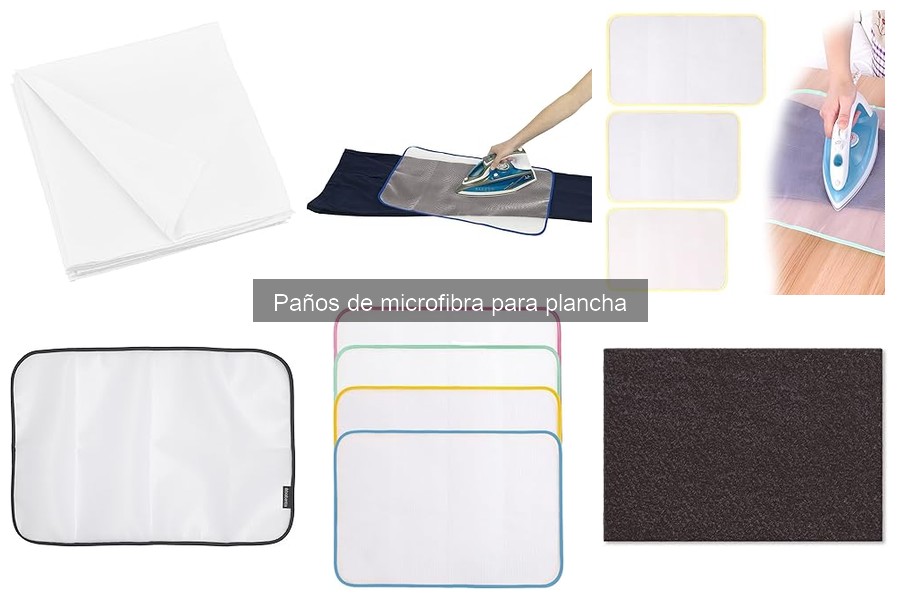 Tipos de paños de microfibra para plancha y sus usos