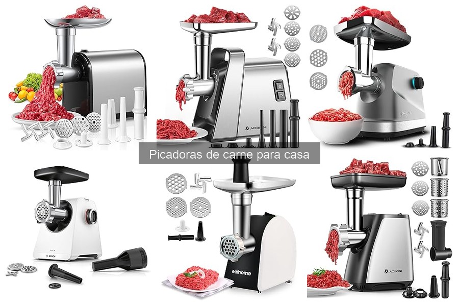 Tipos de picadoras de carne: Encuentra la ideal para ti