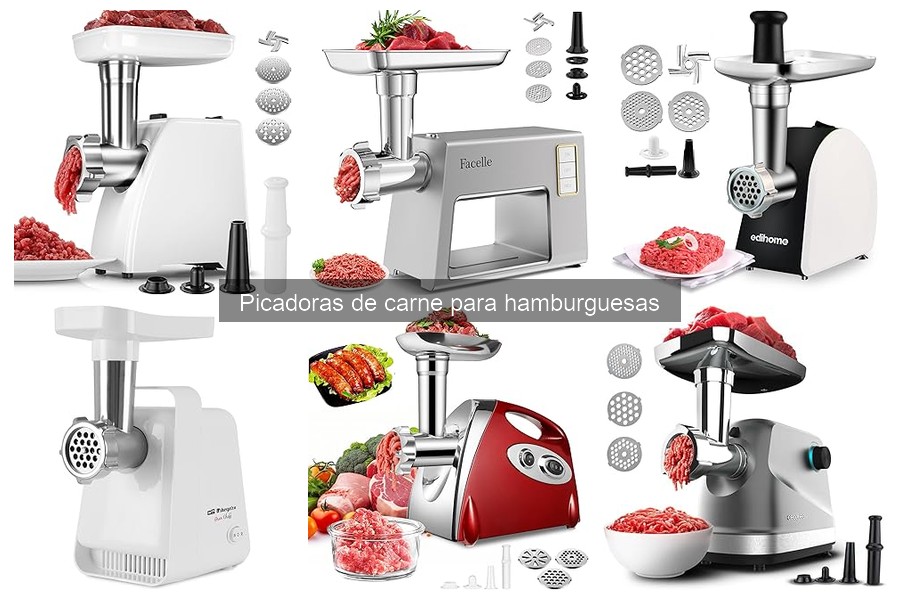 Tipos de picadoras de carne: manuales y eléctricas
