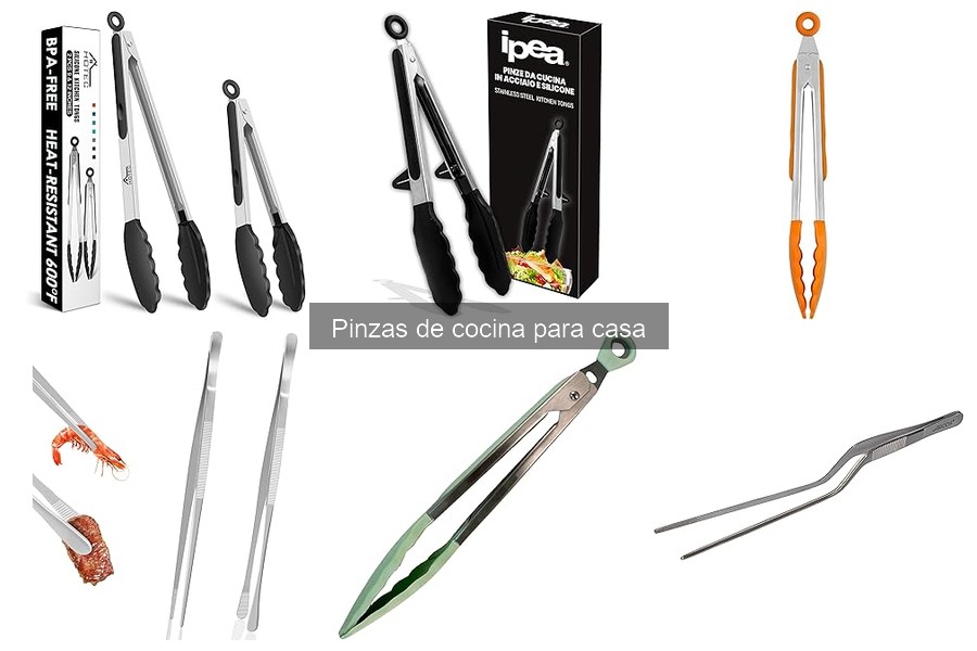 Tipos de pinzas de cocina: características y usos