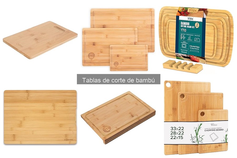 Tipos de tablas de corte de bambú: características y usos