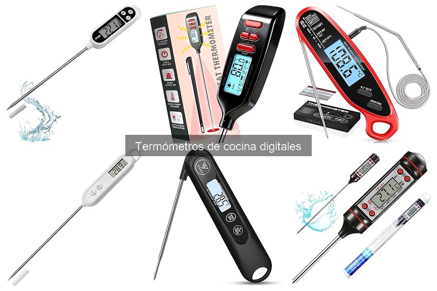 Tipos de termómetros de cocina digitales para cocinar mejor