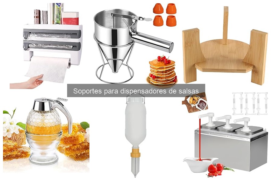 Uso efectivo de soportes para dispensadores de salsas