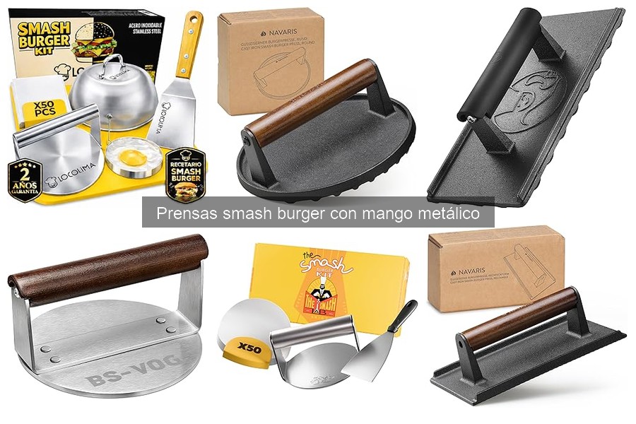 Ventajas de una prensa smash burger con mango metálico