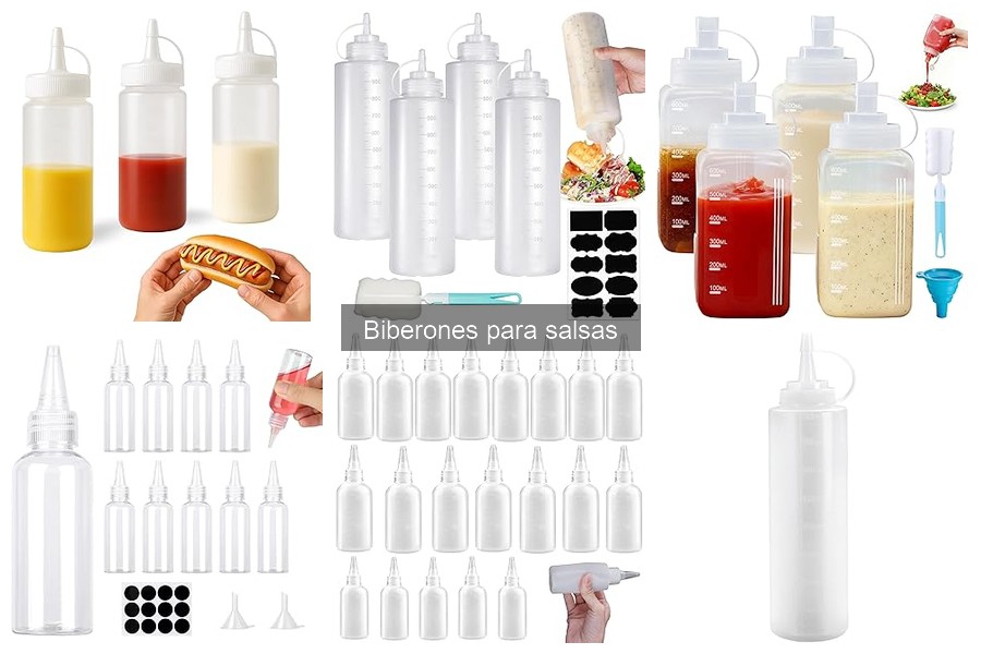Ventajas de usar biberones para salsas en tu cocina