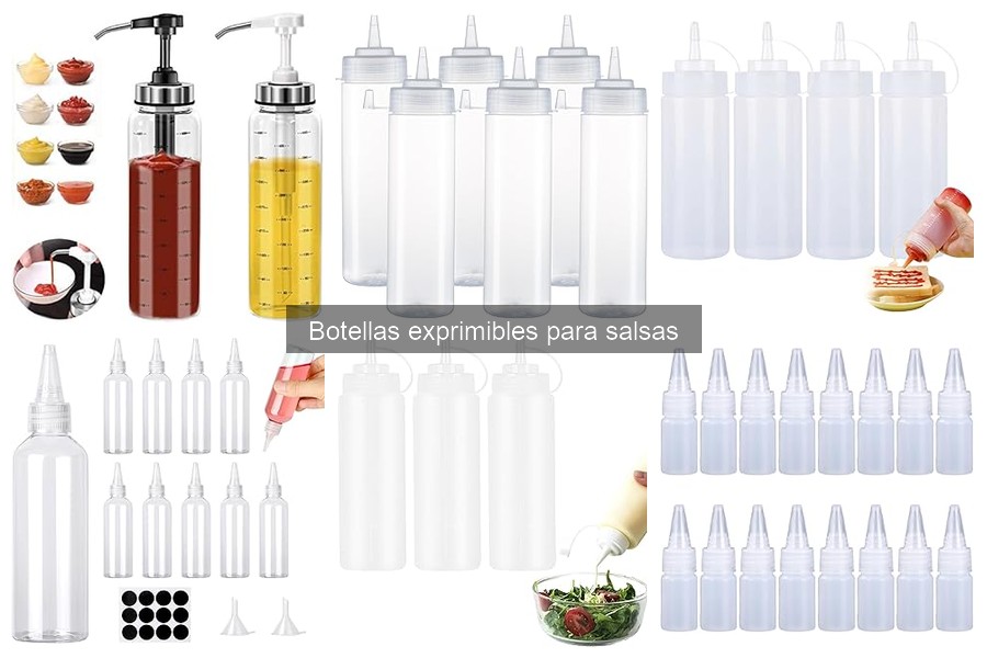 Ventajas de usar botellas exprimibles para salsas en casa