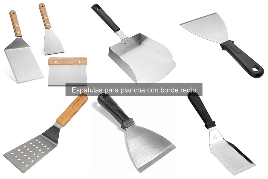 Ventajas de usar espátulas con borde recto en la plancha