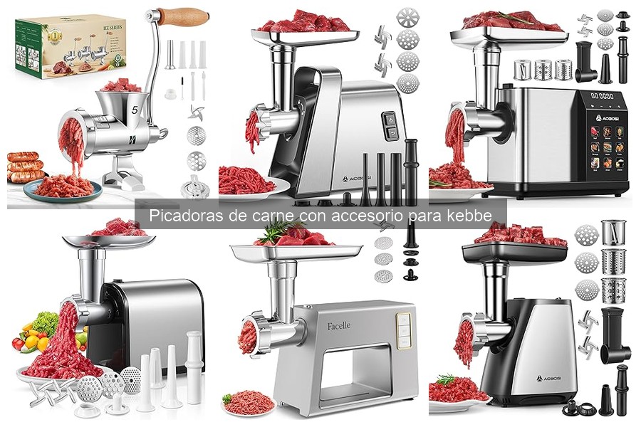 Ventajas de usar picadoras de carne con accesorio para kebbe