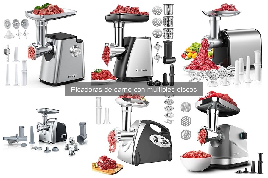 Ventajas de usar picadoras de carne con múltiples discos